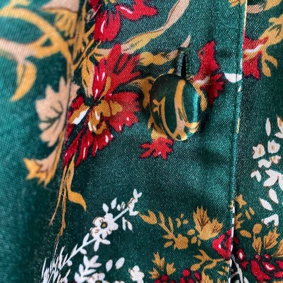 Last Chance! Vintage Victorias Secret Holiday Satin Sleeping Gown Robe Size Medi - Picture 8 of 10